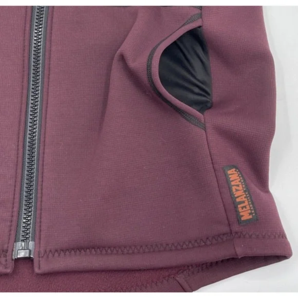 Melanzana Hard Face Vest Mens Large Maroon Leadville Colorado